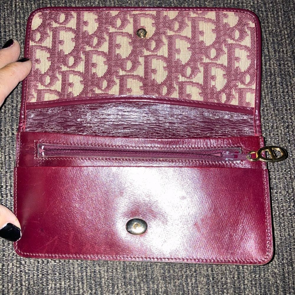 Christian Dior Bordeaux (red)vintage trotterwallet - Picture 4 of 13